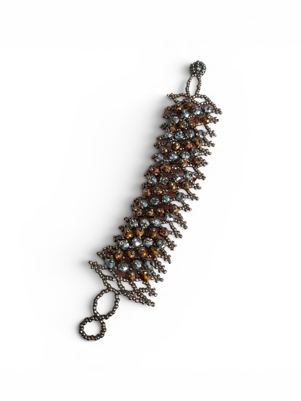 Echoes of the Ember Forest Crystal Bracelet